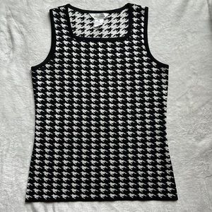Misook Houndstooth tank XS